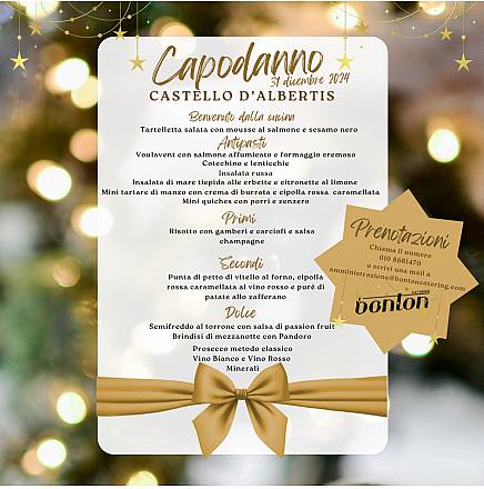 Capodanno con cena gourmet, musica dal vivo e dj-set a castello d'albertis